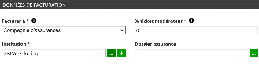 Données de facturation assurance