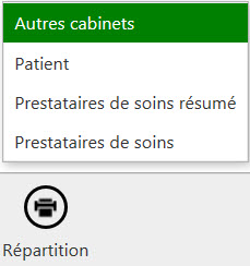 Bouton Répartition autre cabinet