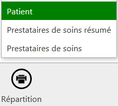 Bouton Répartition patient