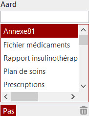 Filtre tous les documents excepté les documents Annexe81