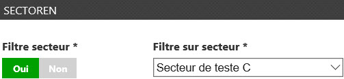 Filtre sur le secteur C