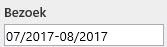 filter van 1 juli tot en met 31 aug 2017