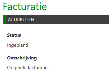 facturatiestatus ingepland