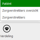 knop verdeling patiënt