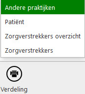 knop verdeling andere praktijk