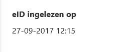 eID ingelezen op