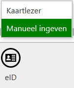 eID manueel ingeven