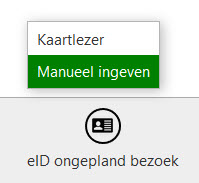 eID ongepland bezoek manueel