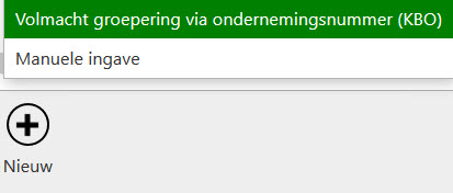 MCN registratie groepering via KBO