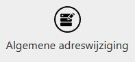 algemene adreswijziging
