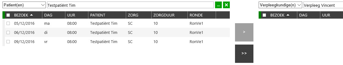 patiënt naar verpleegkundige