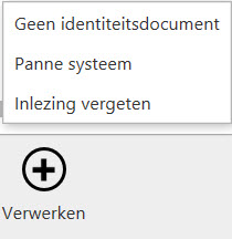 verwerken bezoeken zonder registratie